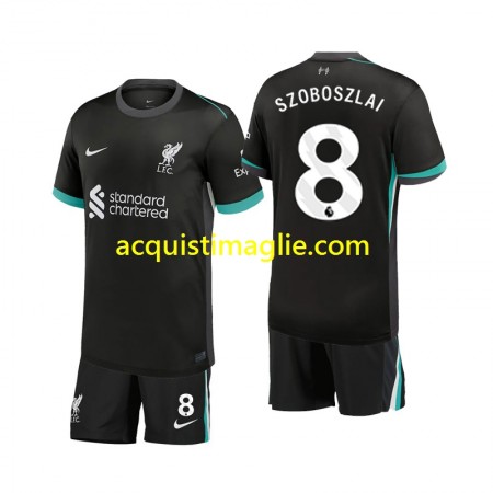 Divisa di Calcio Liverpool Szoboszlai 8 Bambino Trasferta 2024/2025